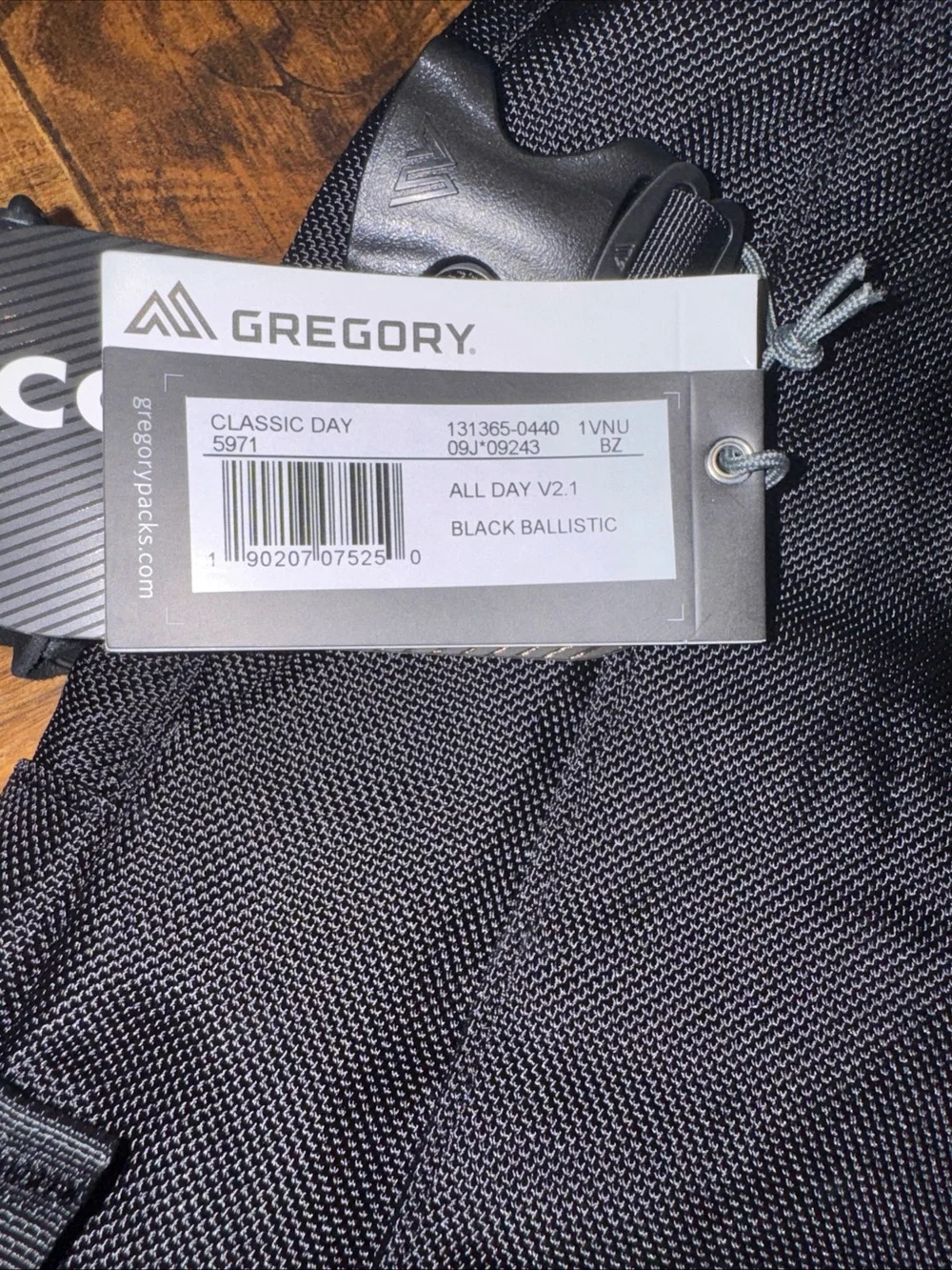 Gregory All Day V2.1/black ballistic